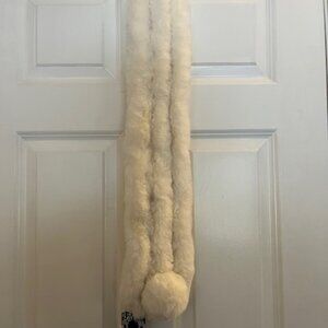 NWT cream colored key hole scarf, or pass through scarf, Hot wings.